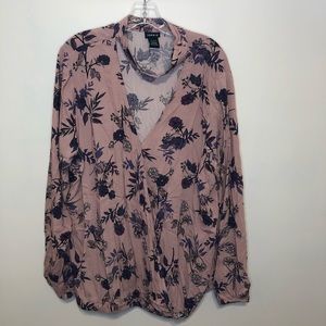 Long Sleeve Floral Blouse